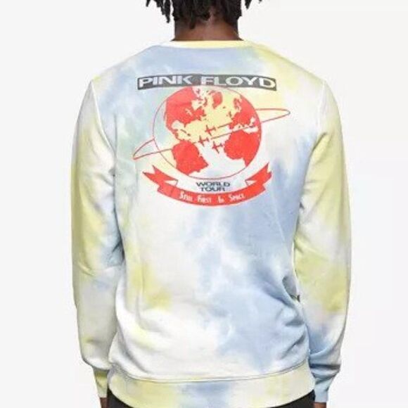 Junk Food Men's Pink Floyd Circle Long Sleeve Crew Neck Fleece Sweater - Picture 2 of 3